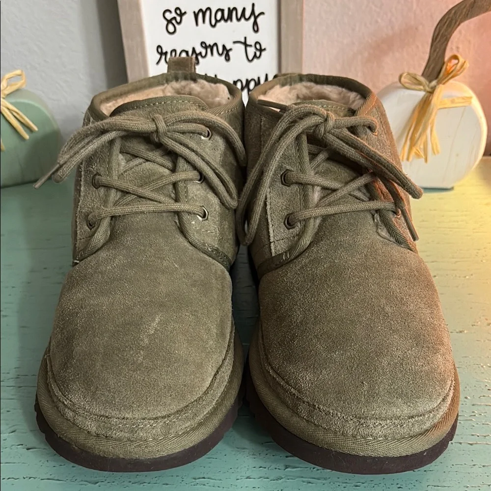 UGG Men's Suede Boots in Olive